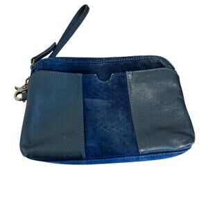 Anthropologie Midnight Blue Wristlet